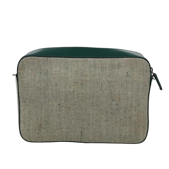 PRADA Shoulder Bag Canvas Leather Green Auth 78960 - Picture 2 of 16